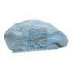 thumbnail image 3 of Denim Hat casco Mujeres gorro francesa para viajes de compras Vacaciones Azul claro, 3 of 8