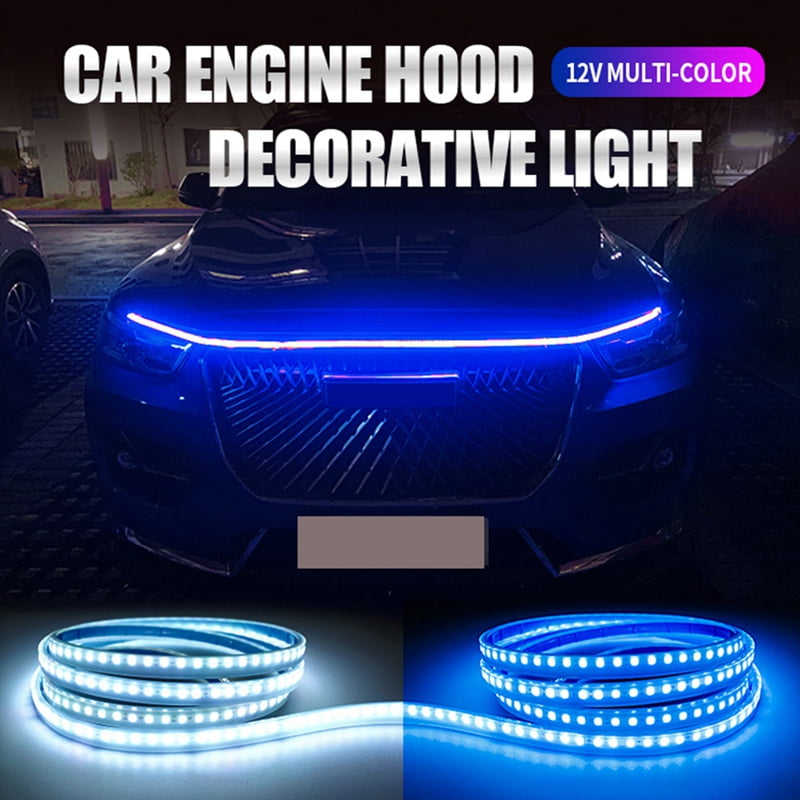 12V 150CM Car LED Daytime Running Light Bar Car Hood Light Bar Car Hood Cover Light Bar Car Hood