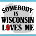 thumbnail image 2 of CafePress - Somebody In Wisconsin - Cute Infant Bodysuit Baby Romper - Size Newborn - 24 Months, 2 of 3