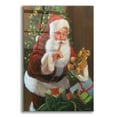 thumbnail image 1 of Epic Art 'Santa With Teddy Bear' by David Lindsley, Acrylic Glass Wall Art, 12"x16", 1 of 1