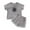 Grey, variant on Boys Clothes Toddler Baby Boy Set Kids Unisex Summer Cotton Elastic Print Short Sleeve Training 0 3 6 12 18 24 Months Tops T-shirt Shorts Pajamas Outfit 2 Piece