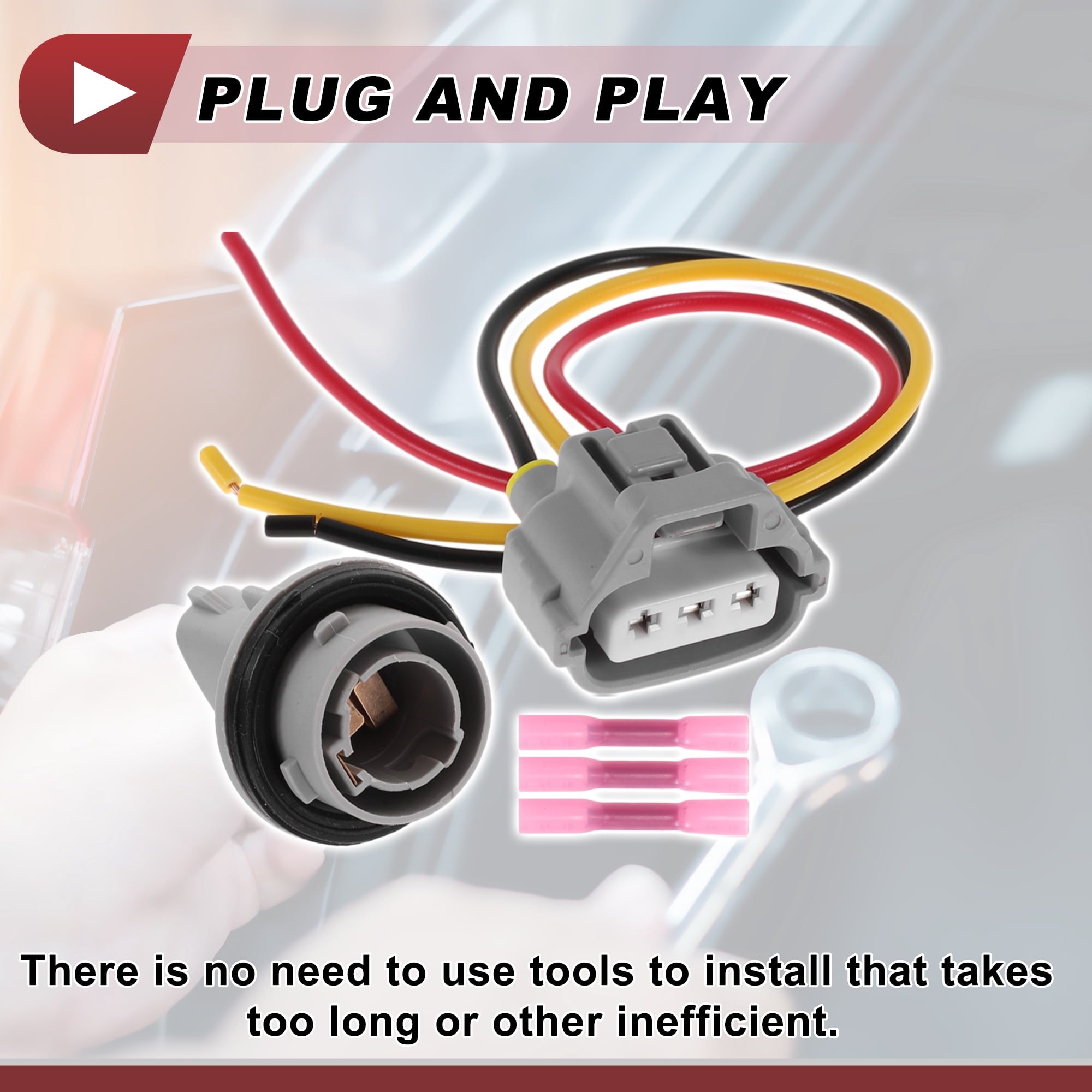 Unique Bargains Front Turn Signal Light Socket Wiring for Toyota Highlander 2001-2007