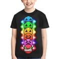 thumbnail image 3 of Geometry Dash T-Shirts Summer Short Sleeved Shirt For Boys Girls Kids Casual Tee Tops Breathable Blouse X-Large, 3 of 6