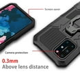 thumbnail image 5 of Allytech OnePlus Nord N200 5G Case 2021, Rugged Military Grade Protective Shockproof Build-in Kickstand Back Clamp Anti-scratch Case Cover Shell for OnePlus Nord N200 5G - Black, 5 of 7
