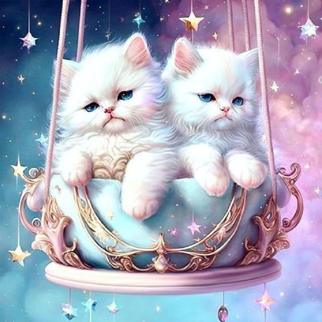 5D DIY Taladro Dulce Lindo Gato Kit Del Arte