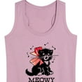 thumbnail image 3 of Instant Message - Christmas - Vintage Meowy Christmas Kitty - Women's Racerback Tank Top, 3 of 6
