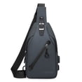 thumbnail image 2 of Kcolen Men's Casual Chest Bag Multifunctional Fashion Wallet Shoulder Pack Lightweight Travel Casual Weekender Hiking Travel Backpack, 2 of 6