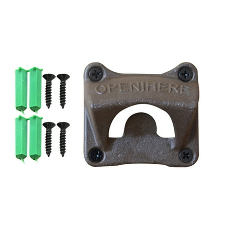

Xunyuan Vintage Cast Iron Wall Mounted Wine Beer Soda Bottle Cap Opener Bar Accessories