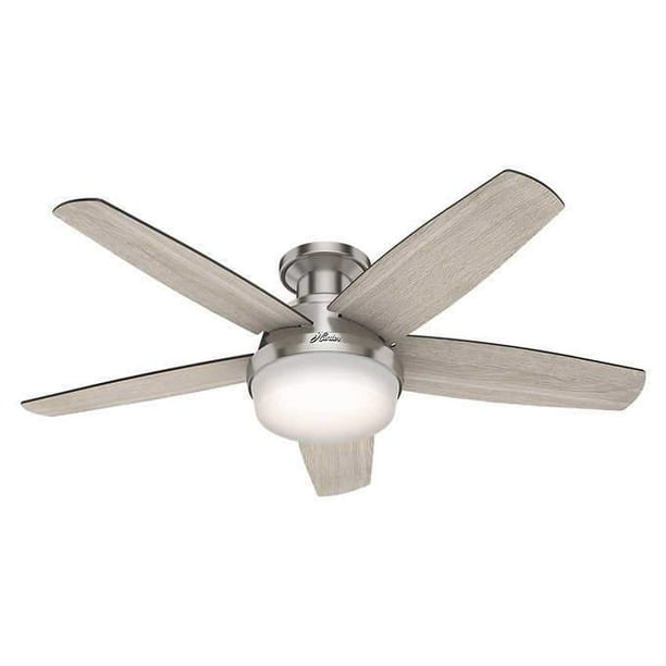 Hunter Avia Low Profile Led 48 Ceiling Fan Com Hunter Avia Low Profile Led 48 Ceiling, Hunter Low Profile Flush Mount Ceiling Fan