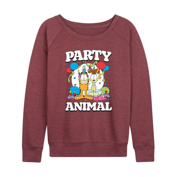 Garfield - Party Animal - Women's Lightweight French Terry Long Sleeve Shirt