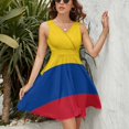 thumbnail image 3 of Flag of Colombia Dress Summer Street Style Dresses Female Sleeveless Printed Sundress, 3 of 7