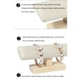 thumbnail image 4 of Maoww Display Stand Bracelets Watches Wood Organizer Showcase Rack Holder Large Space Props Decoration Tray Accessories Black Leather, 4 of 6