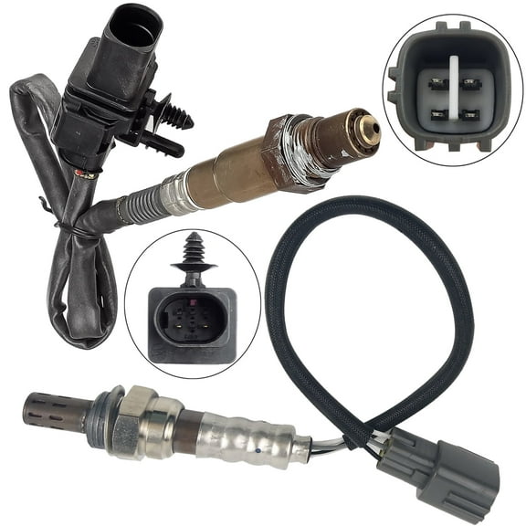 Maxfavor 2Pcs O2 Oxygen Sensor for 2014 Ford Fiesta 1.6L 4-Door Non-Turbo 5-Wire Upstream Downstream