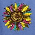 thumbnail image 2 of Sunflower Animal Print Fashion Unisex Graphic Hoodie Sweatshirt, Vintage Heather Blue, Large, 2 of 4