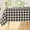 Black & Beige, variant on Rectangle Table Cloth, Waterproof Vinyl Tablecloth with Flannel Backing, Wipeable Buffalo Plaid Table Cover for Dining, Indoor and Outdoor (Black & Beige, 60"x102")