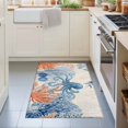 thumbnail image 3 of Entryway Rug 2'x3', Blue Ocean Octopus Kitchen Runner Rugs Non-Slip Carpet Mats, Coastal Nautical Coral Starfish Leaves Bedside Rugs Runners Washable Floor Carpet for Bathroom Laundry Room, 3 of 8