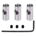 thumbnail image 2 of Paquete de 3 acopladores de soporte de guía de acoplamiento rígido de 3,17 mm, conector de motor de accesorios de cojinete de Hugo Acoplador de eje flexible, 2 of 7