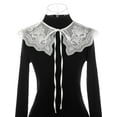 thumbnail image 2 of INSPIRE CHIC Detachable Fake Collar, Neck Ruff Mini Cape Choker False Dickey Collar for Blouse White-2, 2 of 5