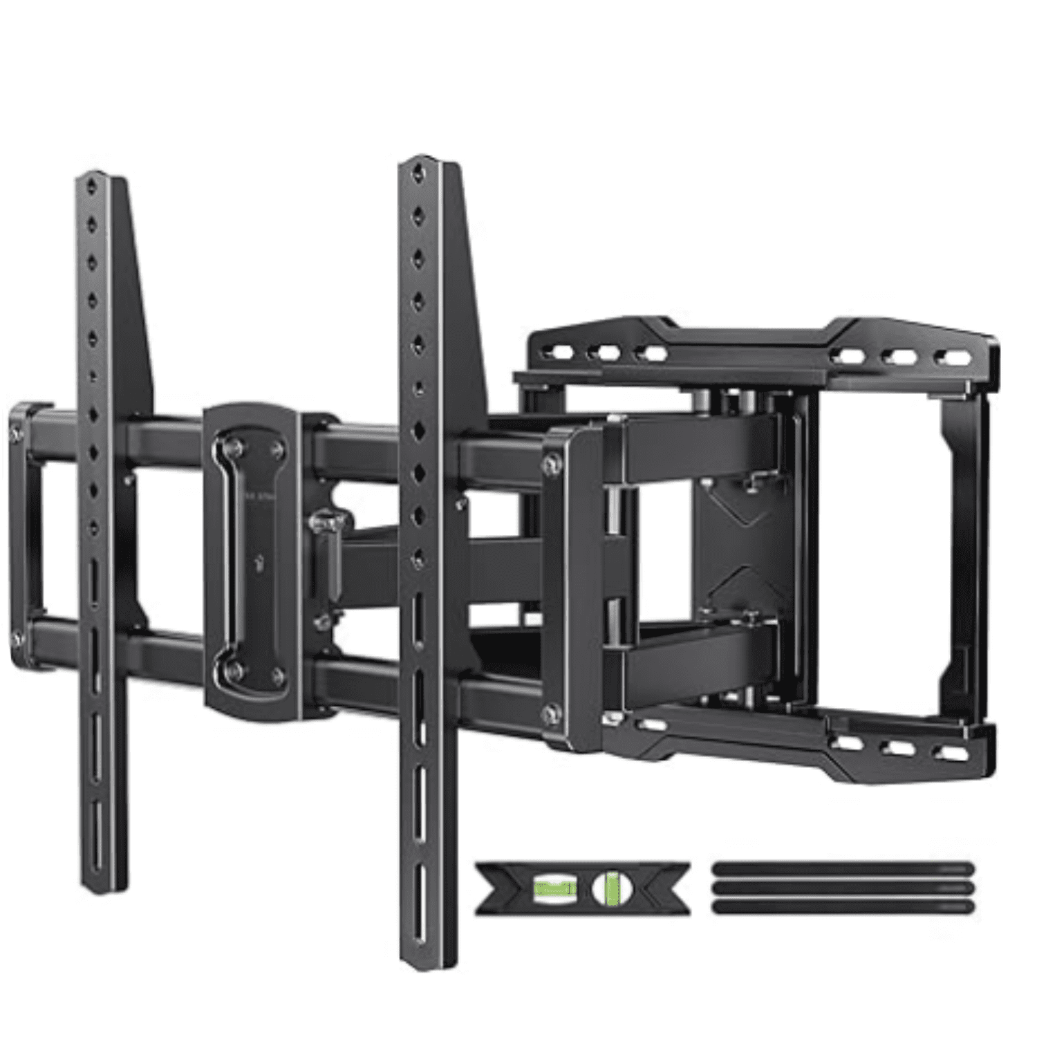 Listed Full Motion TV Wall Mount Bracket for Most 37-86 inch TVs, Swivel Tilt Extension Level TV Mount, Max VESA 600x400mm, Holds up to 132lbs & 16" Wood Studs with Hole Drilling Template