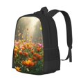 thumbnail image 1 of Easygdp Butterflies In Flower Field Mochila de Gran Capacidad Minimalista Ideal para Escuela, Viajes y Uso Diario, 1 of 6