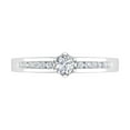 thumbnail image 3 of 1/3 Carat Diamond Solitaire Engagement Ring Band in 14K White Gold (Ring Size 8.75), 3 of 5