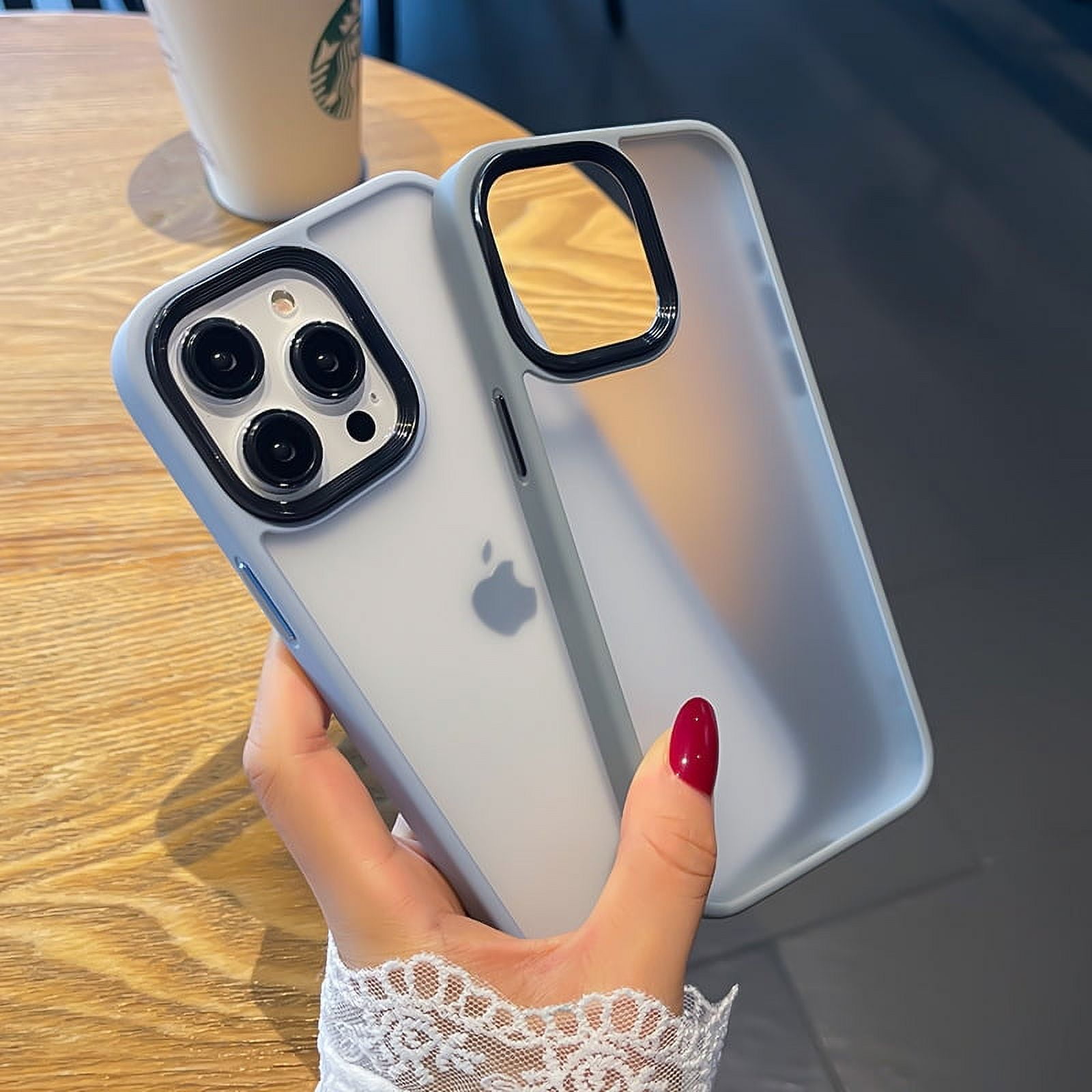 Phone Case for Apple 15 Skin Sense Phone Case Frosted Semitransparent IPhone14 Anti-Fingerprint 13ProMax Protective Case Xr