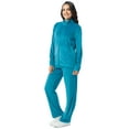thumbnail image 4 of Athletic Works Women's Soft Velour Zip-Up Track Jacket and Pant Set, Size XS-XXL, 4 of 10