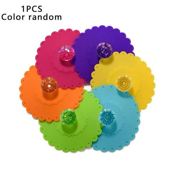 Silicone Cup Lid Glass Drink Cover Anti-dust Coffee Suction Seal Mug Lid N6Y9