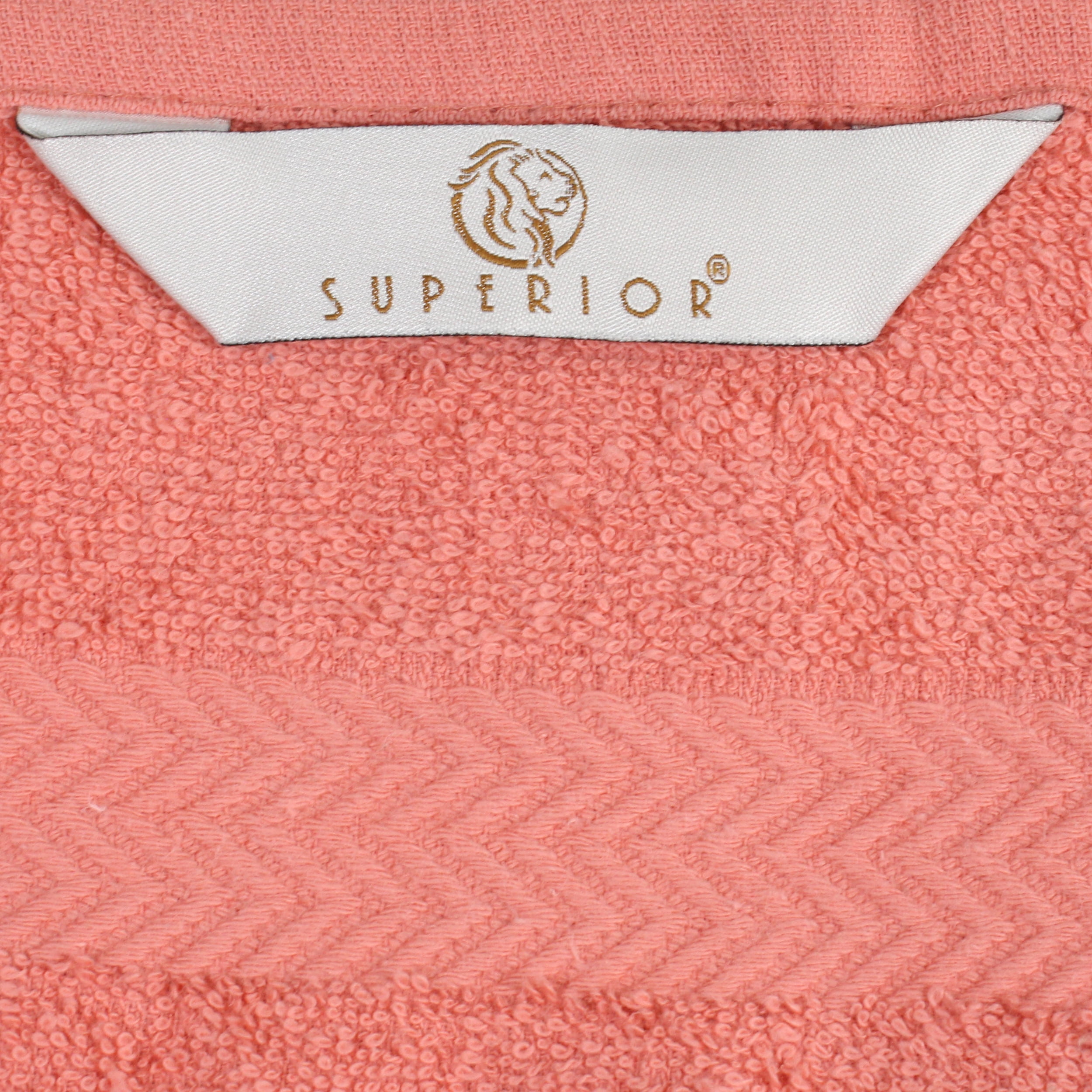 Eco-Friendly Cotton 8-Piece Hand Towel Set, Coral by Blue Nile Mills