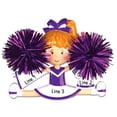 thumbnail image 4 of Ornaments by Elves Personalized Purple Cheerleader Ornament Gymnastics Christmas Ornaments .25lbs, 4 of 10