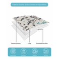 thumbnail image 4 of Twin Quilt Bedding Set, Aqua Grey Botanical Reversible Summer Quilt 3 Pieces, Rustic Country Spring Floral Summer Leafv Lightweight Bedspreads Coverlets with 2 Pillow Shams for All Seasons, 4 of 5