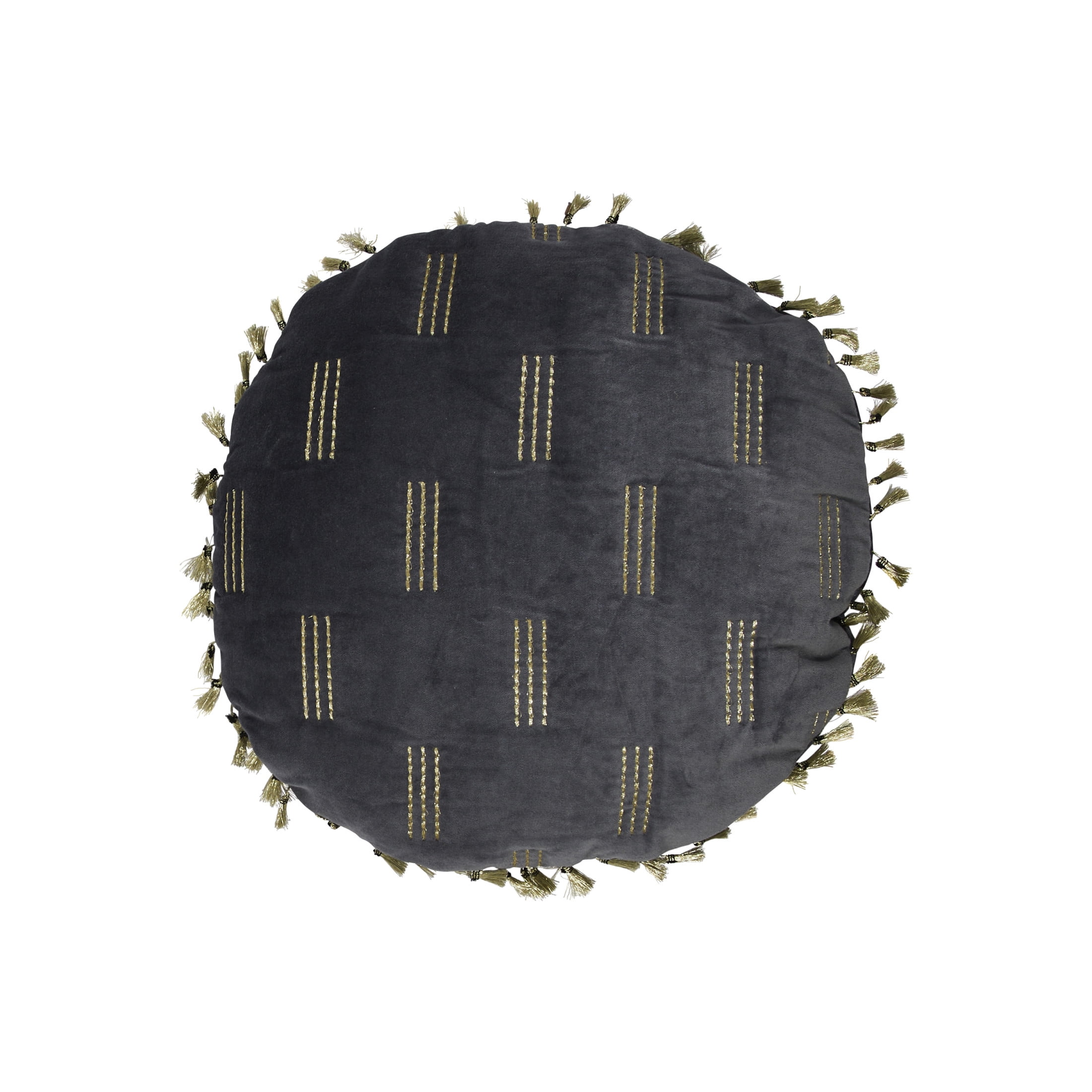 Creative Co-Op Swiss Cross Cotton Wool Throw Pillow - 20x20 Inch Cream & Black Decorative Pillow, 100% Polyester Fill