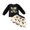 C-Black47, variant on DHFJKG Baby Girls First New Year Outfits Winter Clothes Puff Long Sleeve Letter Print Ribbed Pullover Tops Bowknot Print Skirts 2 Piece Sets Cozy Outfit