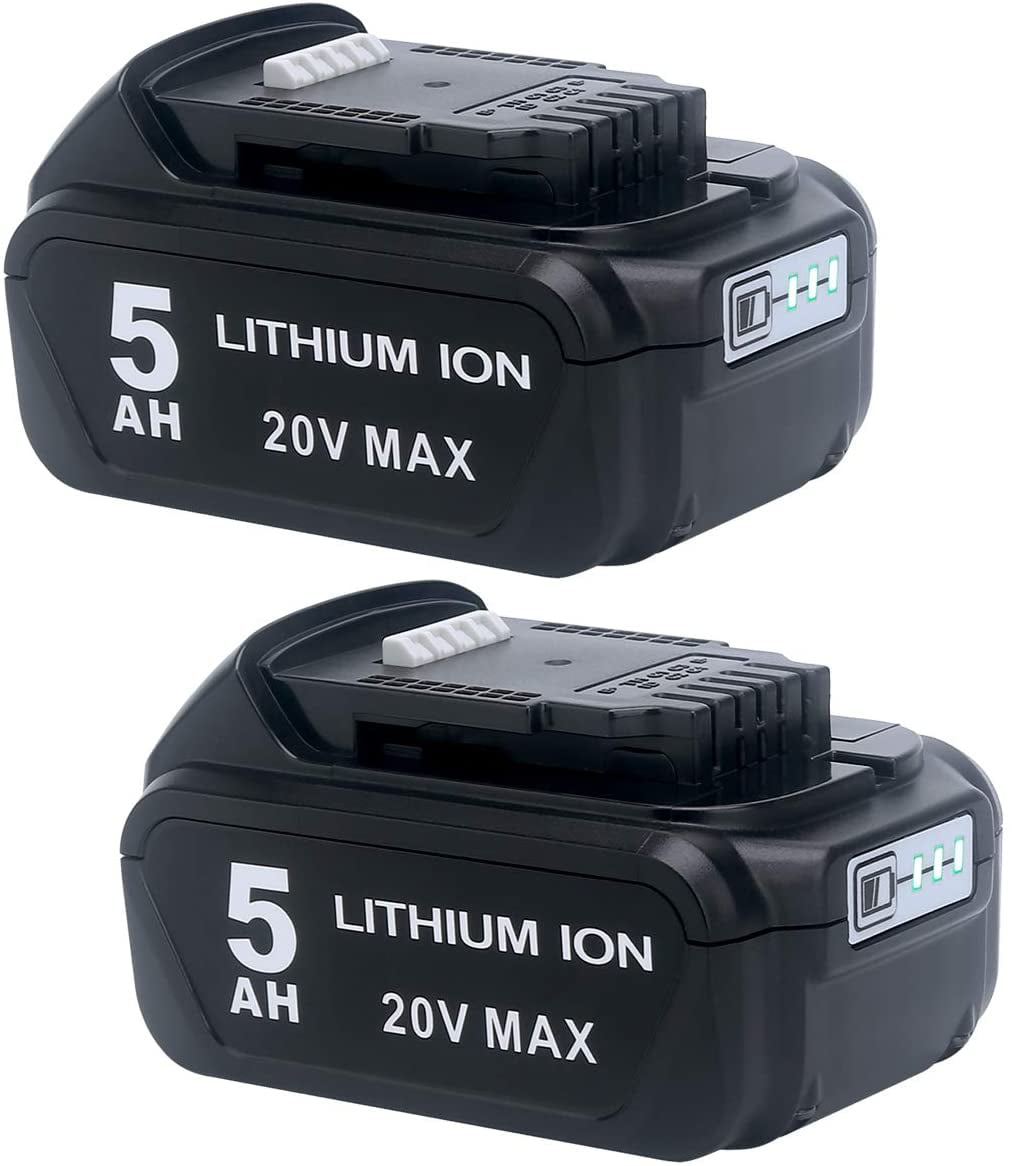 For DeWalt XR 20v Max 5.0Ah DCB205-2 Li-Ion slide Battery DCB205 DCB206 DCB204-2 