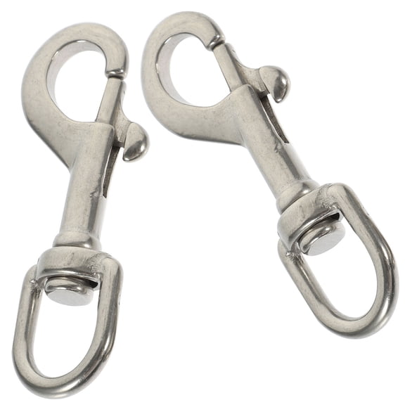 SEWCHICS 2-Pack Heavy Duty Bolt Snap Hooks, Metal Clips for Outdoor, Marine, Camping, and Boating Use