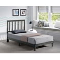 thumbnail image 3 of Gray Twin XL Rubberwood & MDF Wooden Platform Bed (Fully Slated), 3 of 3