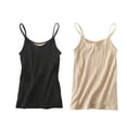 thumbnail image 4 of Minnieouse Mujeres Casual Tops Viajar Ejercicio Correr Niñas Chinlon Sin mangas Cuello Vendaje Ropa Damas Ropa deportiva Prendas para la parte del cuerpo Albaricoque Minnieouse AP013296-02, 4 of 6