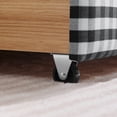 thumbnail image 4 of Miekor Furniture Queen Size Cozy Gingham Daybed with Two Storage Drawers, with USB Port and Adorable Wave Shaped, Linen Fabric No.6653, 4 of 8