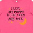 thumbnail image 4 of Inktastic I Love My Poppy To The Moon and Back Youth T-Shirt, 4 of 5