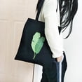 thumbnail image 3 of Jusqu'à 65 % de Rabais Sacs à Bandoulière pour Femmes en Toile Imprimée Feuille de Bananier Sacs de Magasinage à Poignée, 3 of 5