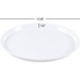 thumbnail image 2 of Parlynies Round Plastic Breakfast Food Serving Trays, 4 Pack Restaurant Serving Tray, White, 2 of 7
