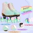 thumbnail image 5 of EONROACOO Kids Teen Roller Skates, Light-up Wheels Double-Row Quad Skates,Youth 2, 5 of 10