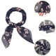 thumbnail image 4 of Bufandas de gasa para mujer - 27.6 X27.6 - Pañuelo cuadrado con estampado floral Pañuelo para el cuello Pañuelo para el cuello Azul marino 70x70cm/27.6x27.6 inches(LxW), 4 of 5
