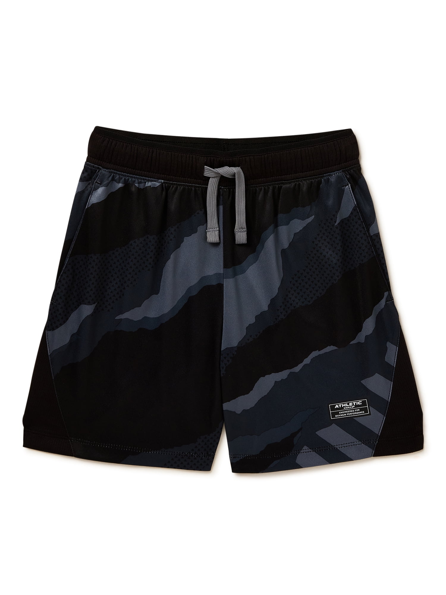Athletic Works Boys Printed Shorts, Sizes 4-18