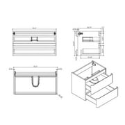 Eviva Smile 36'' Single Bathroom Vanity Set