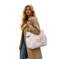 thumbnail image 2 of Women Corduroy Tote Bag Large Capacity Multi‑Pocket Shoulder Tote Bag for Work School Daily Use, 2 of 5