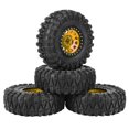 thumbnail image 2 of Rc Tire Rc Car Tire 4 Piezas RC Crawler Neumático De Goma Accesorio De Cubo De Rueda De Metal Apto para Coche RC 1/10 De 22 Pulgadas ANGGREK Otros, 2 of 7