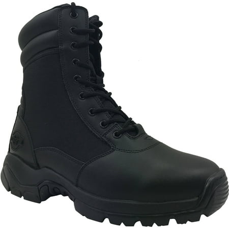 interceptor men's guard zippered ankle high work boots