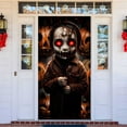 thumbnail image 4 of Halloween Ghosts Door Cover,Halloween Decorations, Outdoor Scary Halloween Door Cover with Horror Ghosts Character for Halloween Birthday Decor Halloween Party Supplies Door Banner, 4 of 6