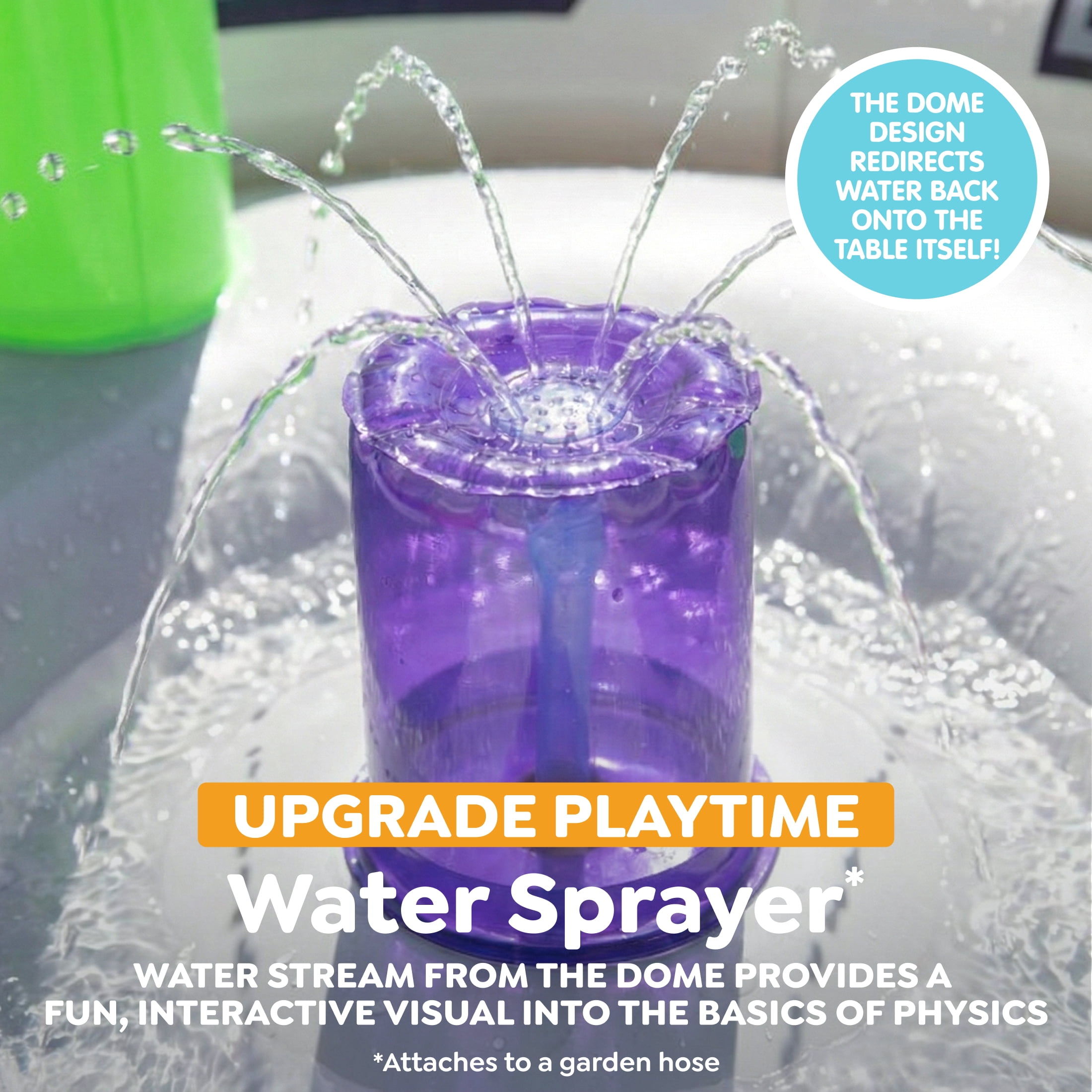 Play Day Space Station Inflatable Kids Water Table 30" x 30" x 35"